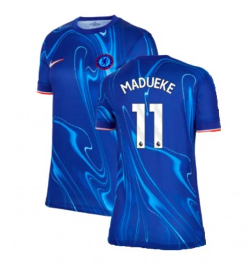 Chelsea Noni Madueke #11 Primera Equipación Mujer 2024-25 Manga Corta